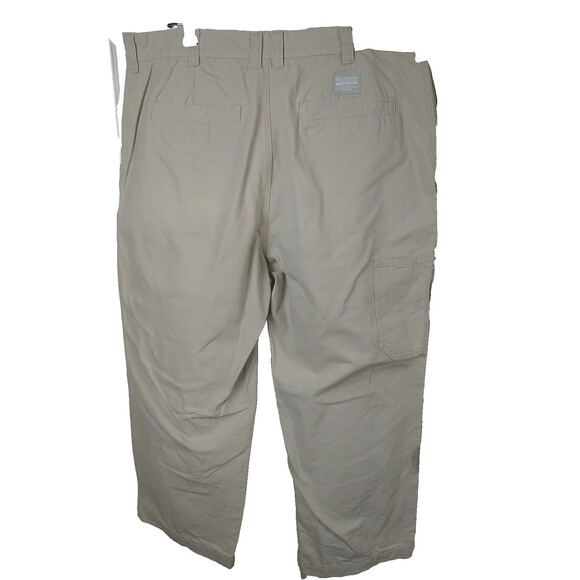 Columbia Men's 38X25 Khaki Tan Cargo Hiking Pants Casual Straight 100 Cotton - Picture 8 of 8